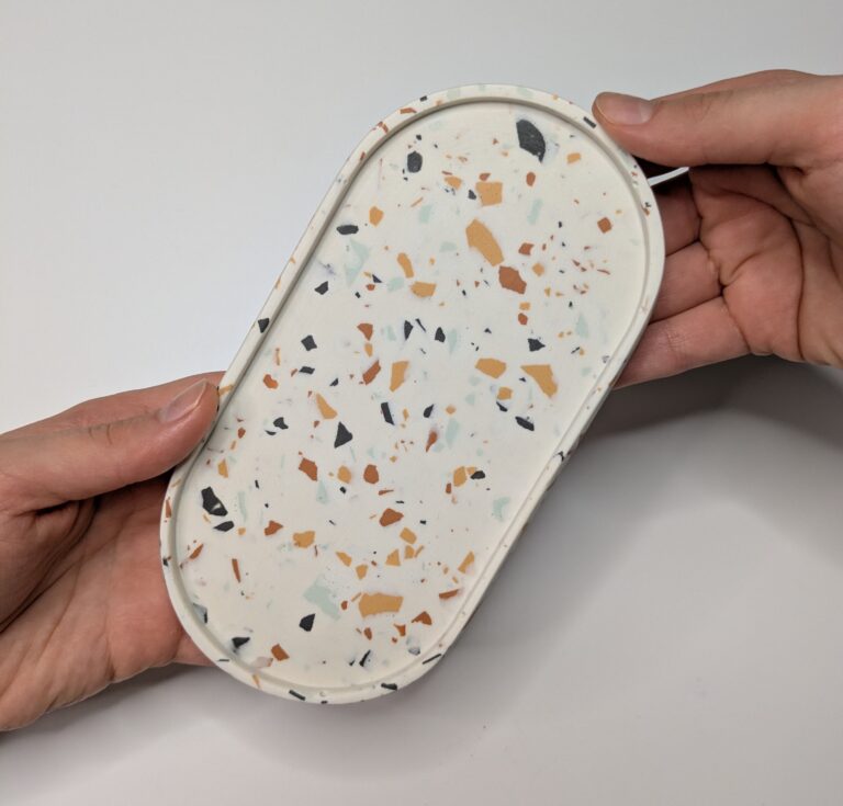 KIT DIY. Créez une coupelle en terrazzo avec de la jesmonite